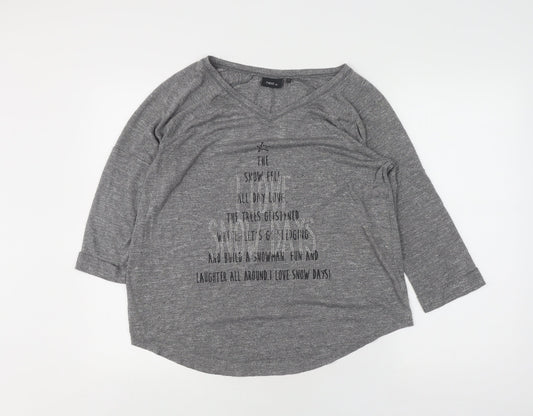 Womens UK Size 12 NEXT Grey  T-Shirt