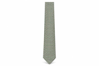 Dunn & Co Green Geometric Men's Polyester Tie