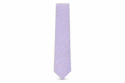 Mens Emporio Armani Purple Striped 100% Silk  Tie
