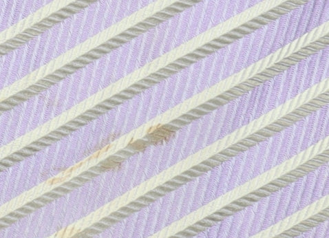 Mens Emporio Armani Purple Striped 100% Silk  Tie