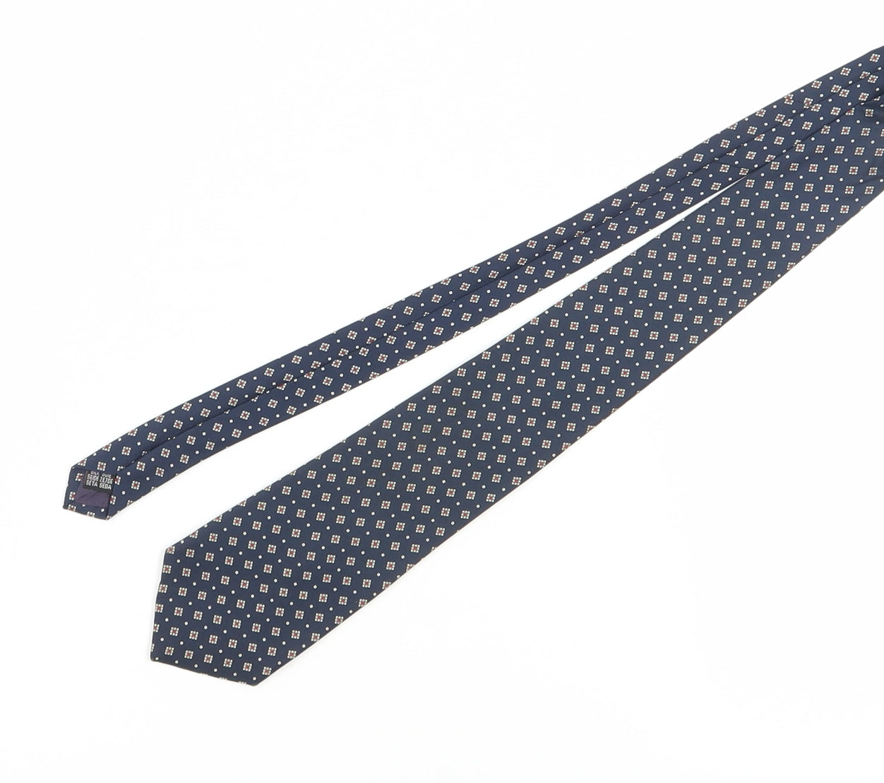 Austin Reed Men's Blue Silk Geometric Designer Tie