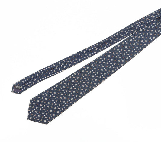 Austin Reed Men's Blue Silk Geometric Designer Tie