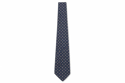 Mens Austin Reed Blue Geometric 100% Silk Designer Tie