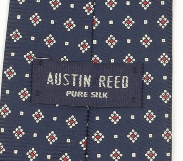 Austin Reed Men's Blue Silk Geometric Designer Tie