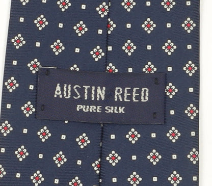 Austin Reed Men's Blue Silk Geometric Designer Tie