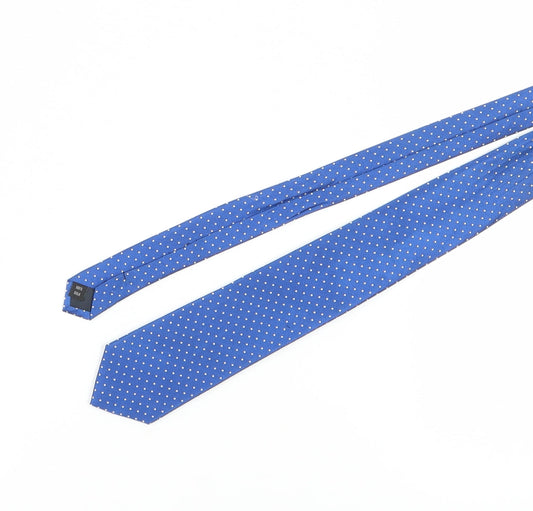 Joseph Turner Men's Blue Silk Polka Dot Tie