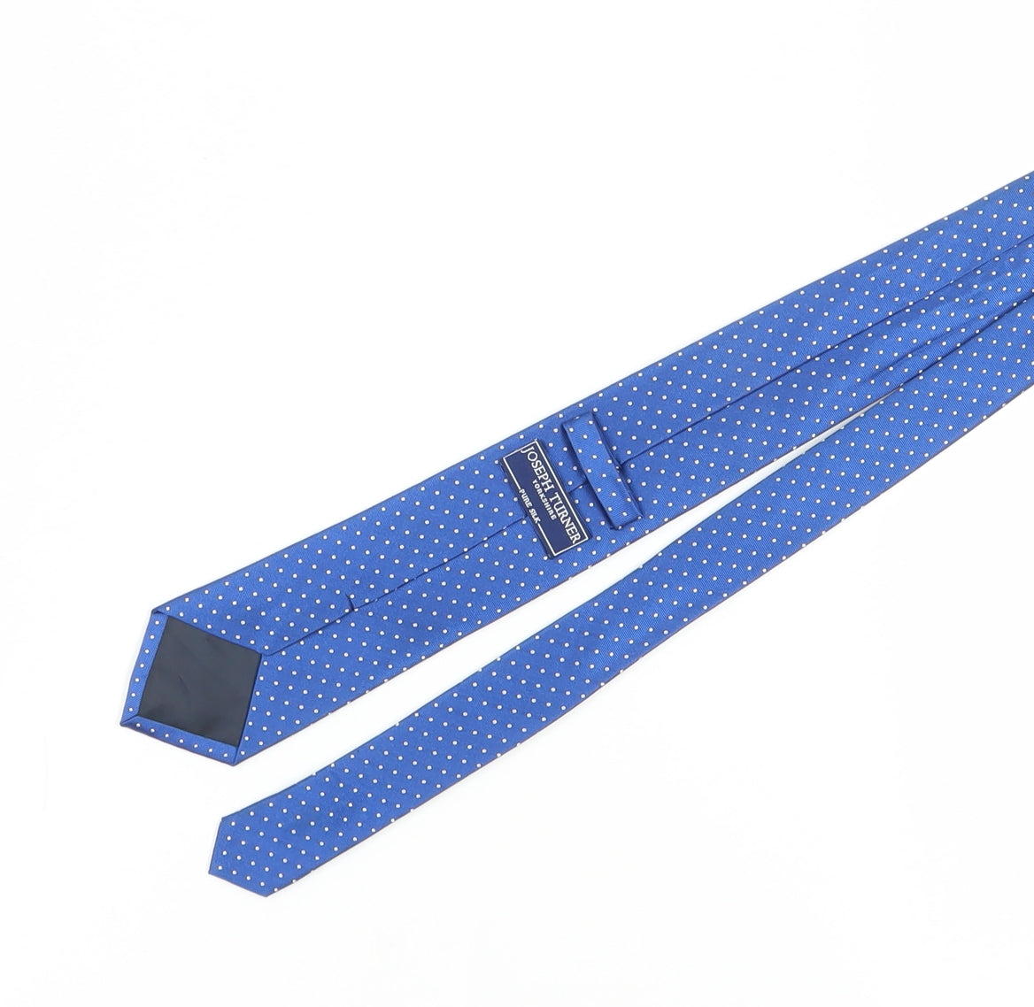 Joseph Turner Men's Blue Silk Polka Dot Tie