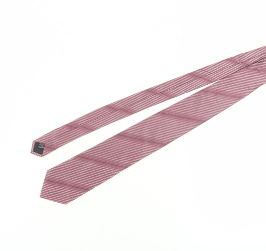 Jeff Banks Men's Purple Striped Silk Tie