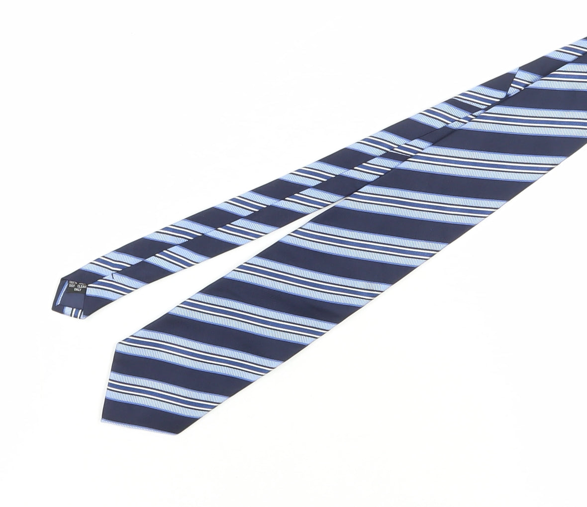 Mens DEHAVILLAND Blue Striped 100  Tie