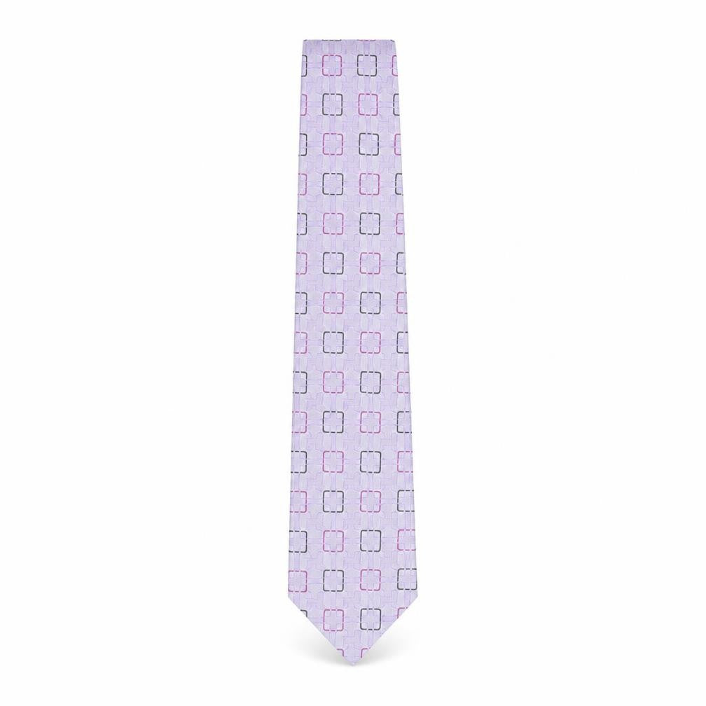 Mens Jeff Banks Purple Geometric 100% Silk  Tie