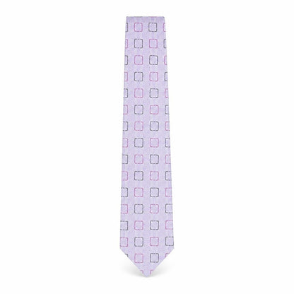 Mens Jeff Banks Purple Geometric 100% Silk  Tie