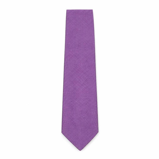 Bäumler Men's Purple Geometric Silk Tie