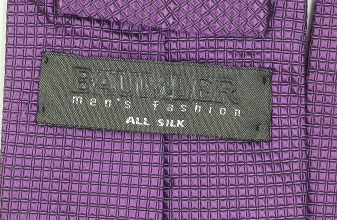 Mens Baumler Purple Geometric 100  Tie
