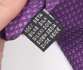 Mens Baumler Purple Geometric 100  Tie