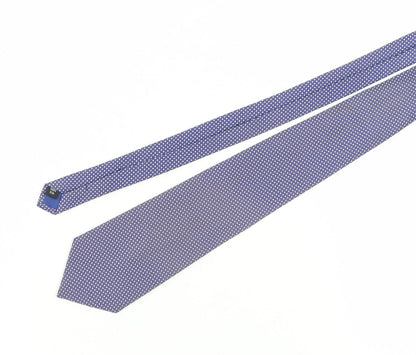 Jeff Banks Men's Blue Geometric Silk Tie