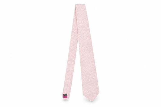 Jeff Banks Men's Pink Silk Geometric Tie, One Size