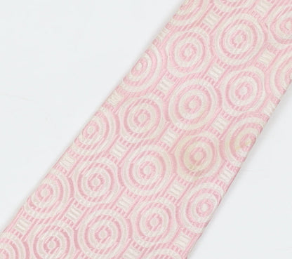 Jeff Banks Men's Pink Silk Geometric Tie, One Size
