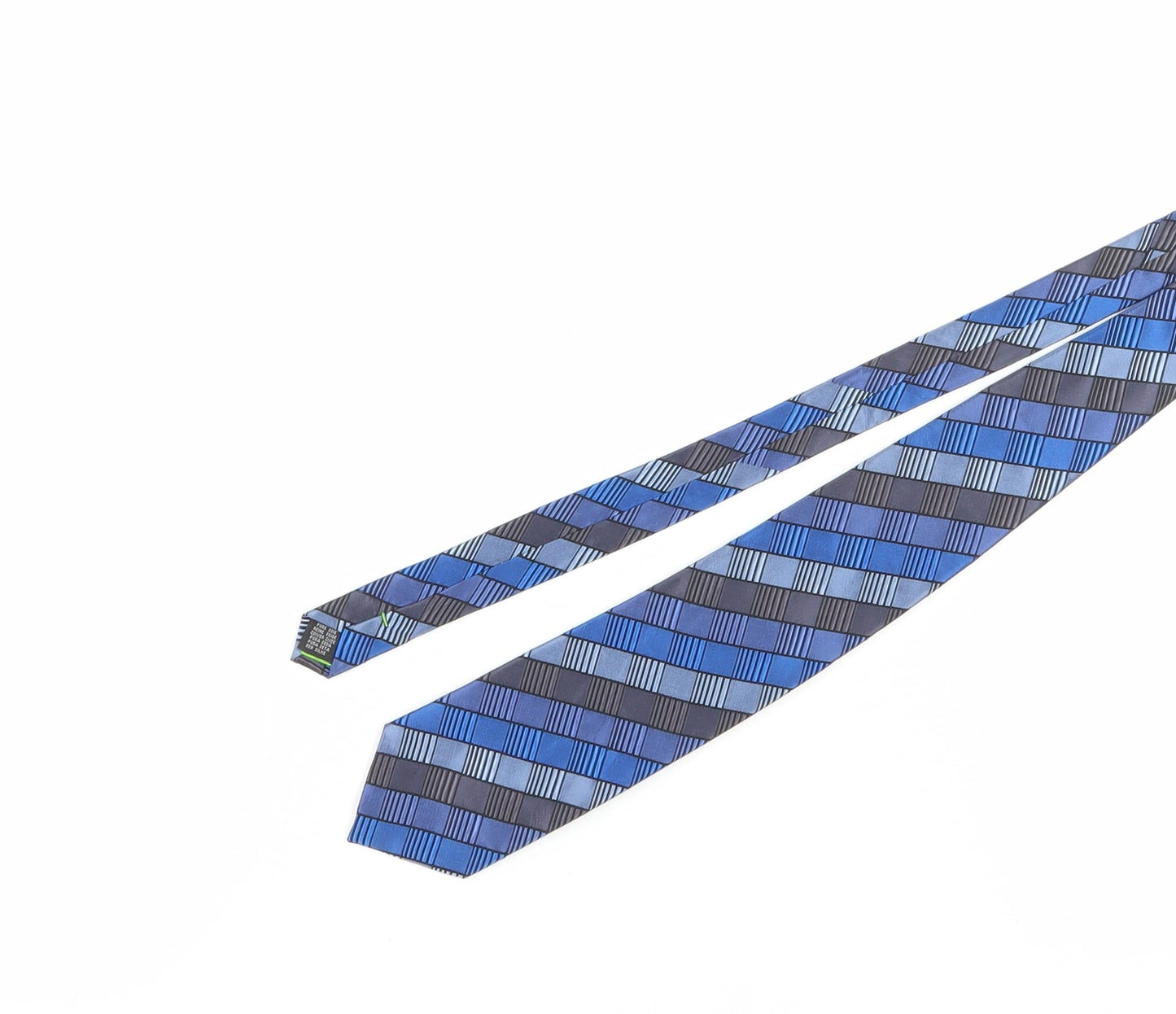 Mens Daniel Hechter Blue Geometric 100% Designer Tie