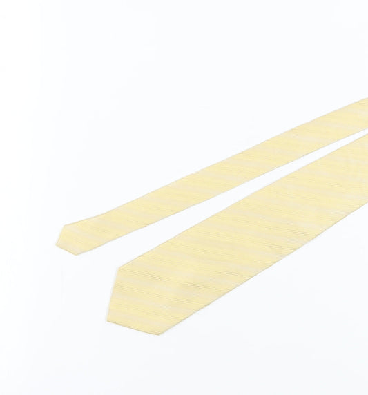 Austin Reed Men's Yellow Striped Silk Tie