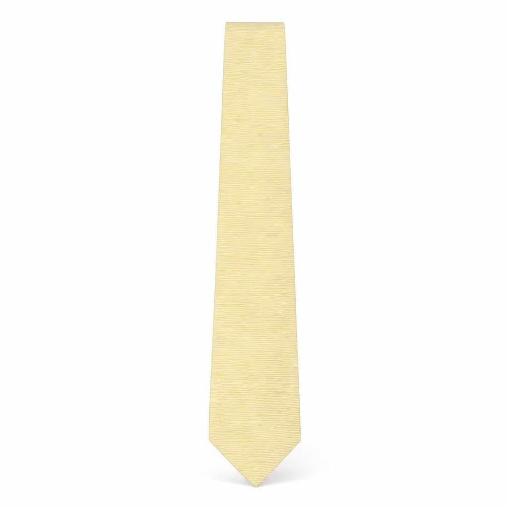 Mens Austin Reed Yellow Striped 100% Silk  Tie