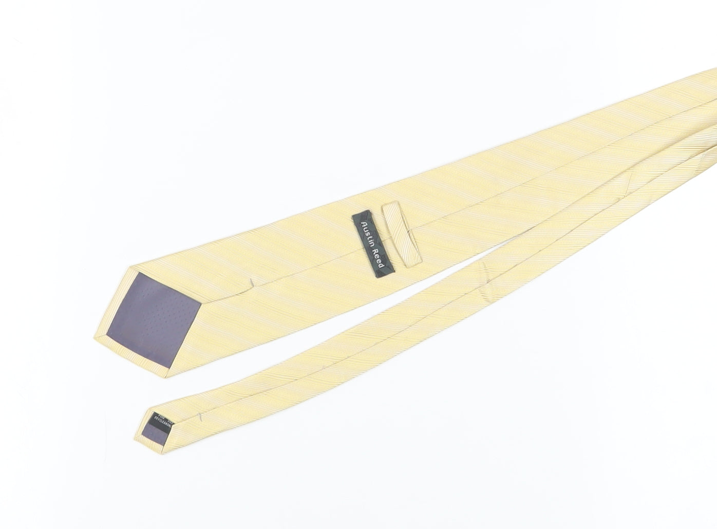 Austin Reed Men's Yellow Striped Silk Tie