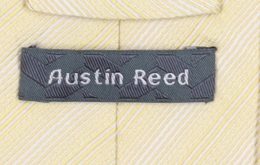 Austin Reed Men's Yellow Striped Silk Tie