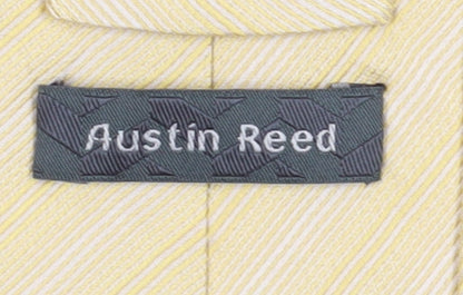 Austin Reed Men's Yellow Striped Silk Tie
