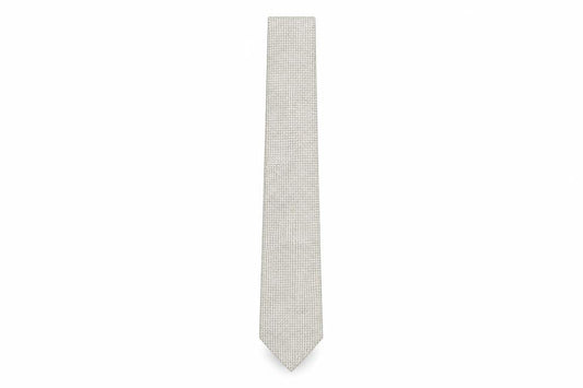 Mens Ben Sherman Beige Houndstooth 100% Silk  Tie