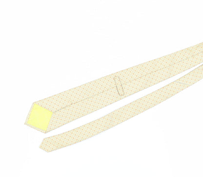 T.M.Lewin Men’s Beige Plaid Silk Tie, One Size