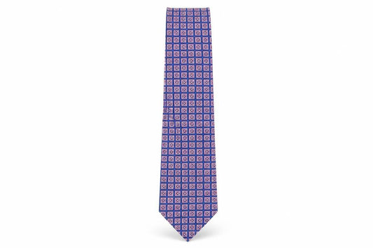 Mens Daniel Hechter Blue Geometric 100  Tie
