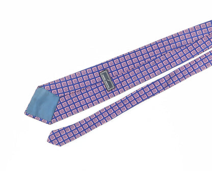 Mens Daniel Hechter Blue Geometric 100  Tie