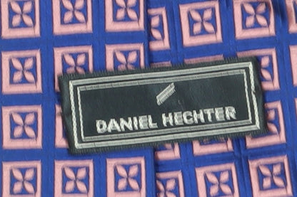 Mens Daniel Hechter Blue Geometric 100  Tie