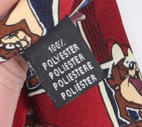 Looney Tunes Red Men's Polyester Cartoon Tie
