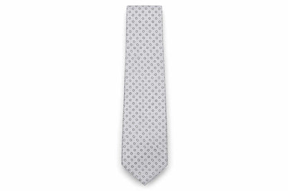Mens Thomas Nash Grey Polka Dot 100  Tie