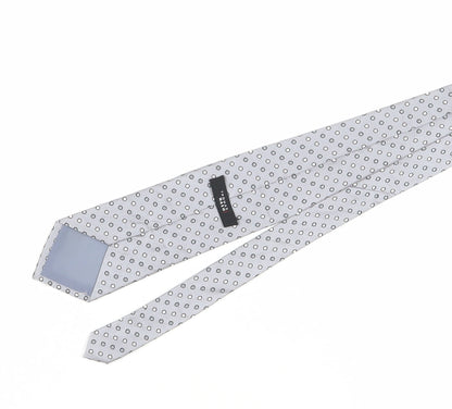 Thomas Nash Men’s Grey Polka Dot Tie One Size