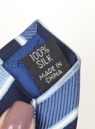 Jeff Banks Men's Blue Striped Silk Tie, One Size