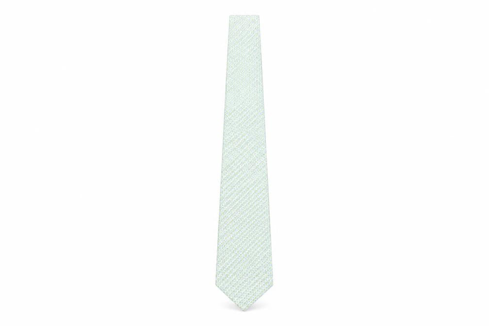 Mens Berwin & Berwin Green Geometric 100% Silk  Tie