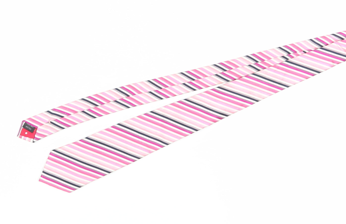 Jeff Banks Men's Pink Striped Silk Tie