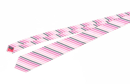 Jeff Banks Men's Pink Striped Silk Tie