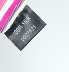 Jeff Banks Men's Pink Striped Silk Tie