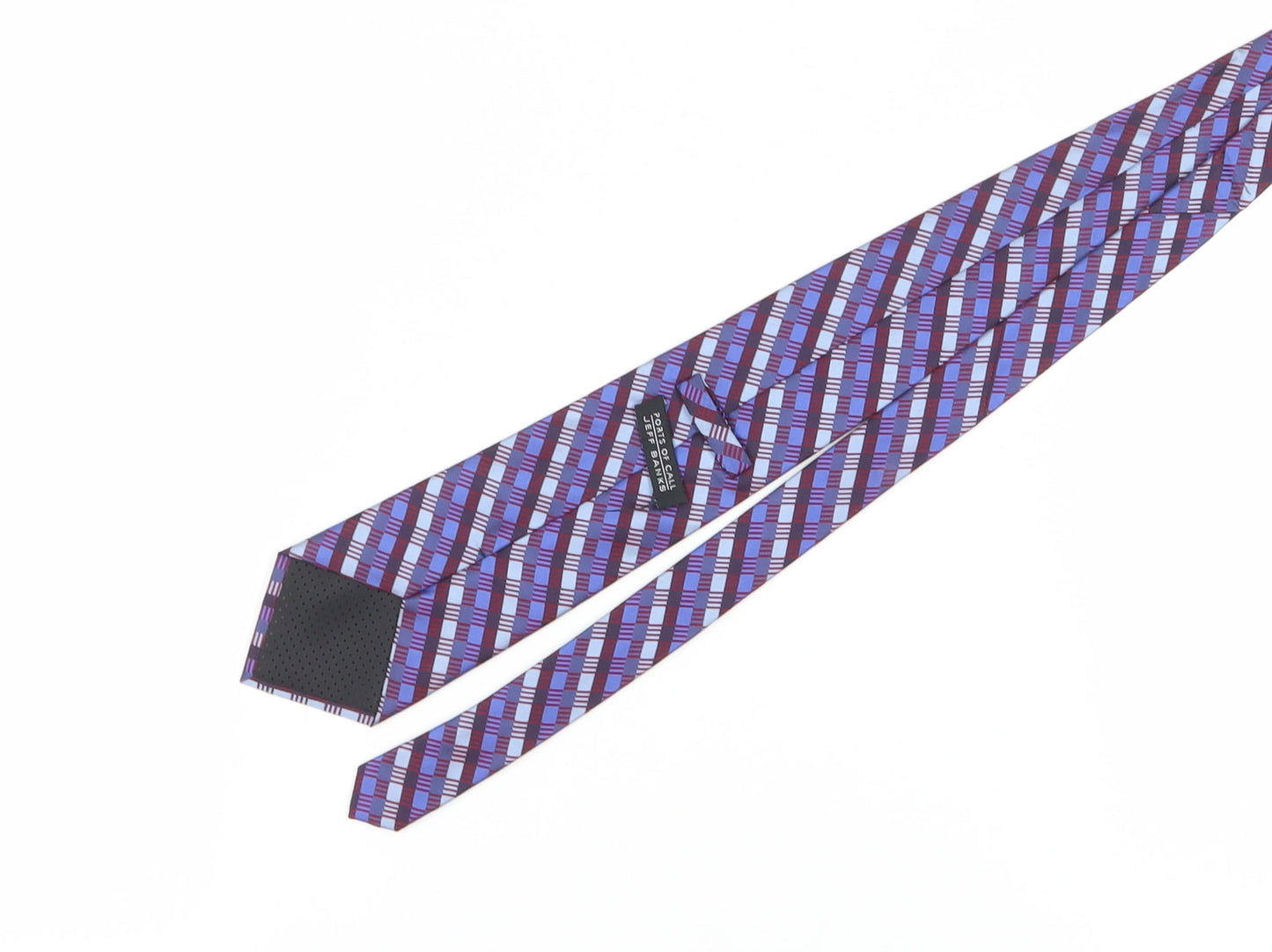 Jeff Banks Men's Multicoloured Checked Silk Tie