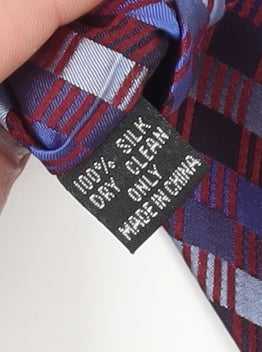 Jeff Banks Men's Multicoloured Checked Silk Tie