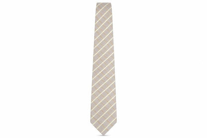Mens Marks and Spencer Beige Plaids & Checks 100% Silk  Tie