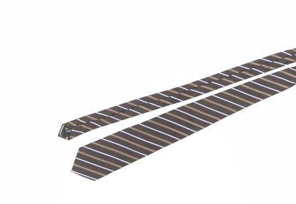 Pierre Cardin Men's Brown Striped Silk Tie