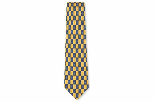 Mens Van Heusen Multicoloured Plaids & Checks 100% Silk Pointed Tie