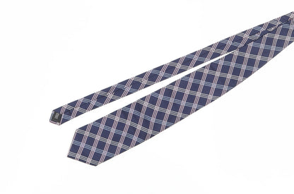 Mens Daniel Hechter Blue Plaids & Checks 100% Silk  Tie