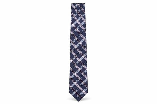 Mens Daniel Hechter Blue Plaids & Checks 100% Silk  Tie