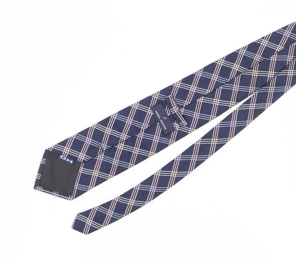 Mens Daniel Hechter Blue Plaids & Checks 100% Silk  Tie