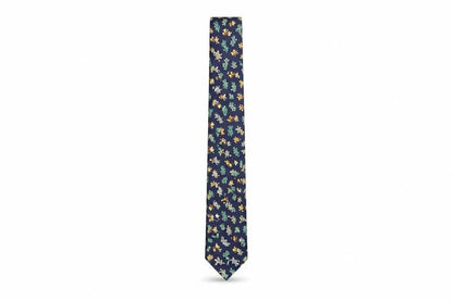 Mens Austin Reed Blue Animal Print 100% Silk  Tie