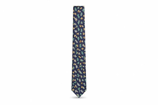 Mens Austin Reed Blue Animal Print 100% Silk  Tie